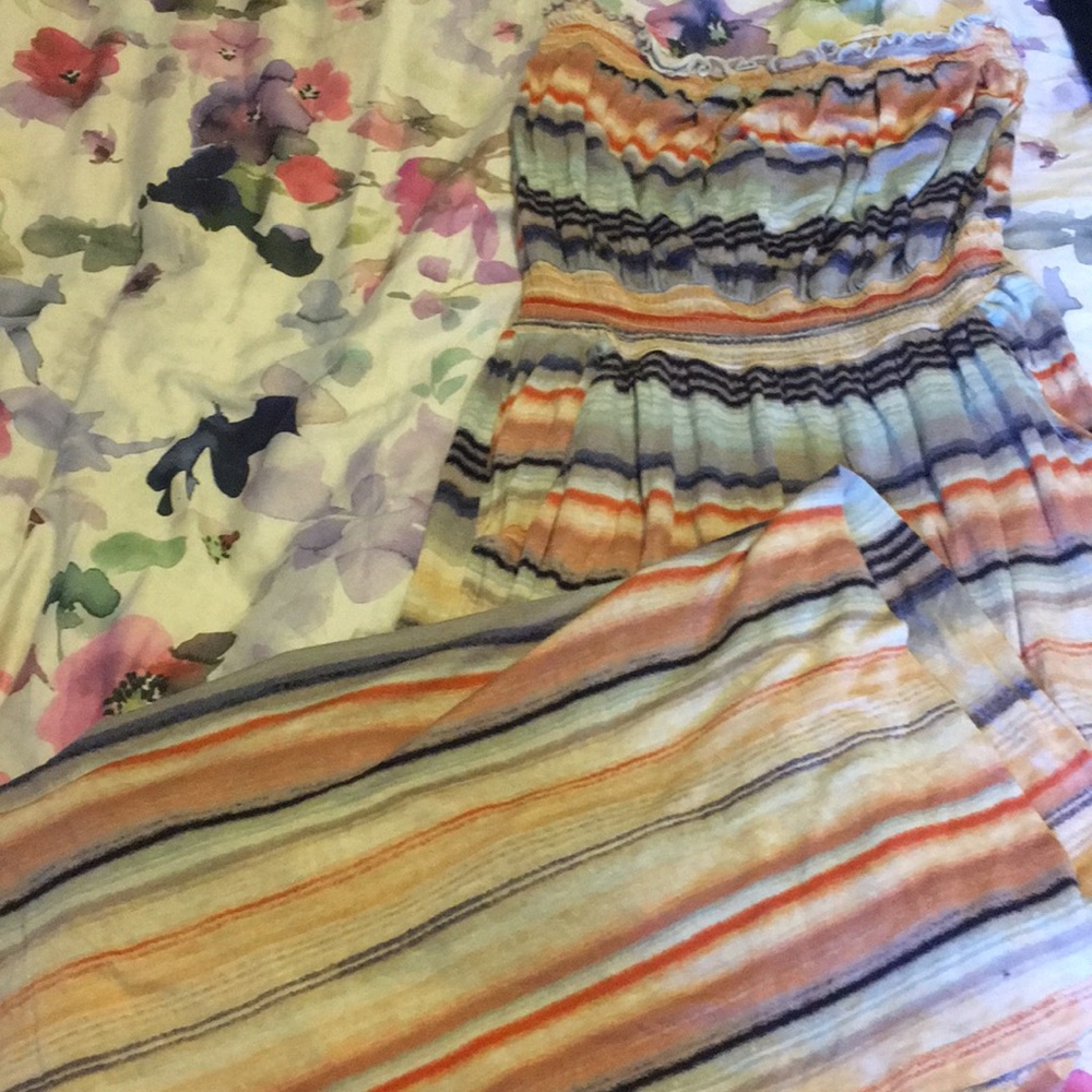 Strapless maxi dress size medium